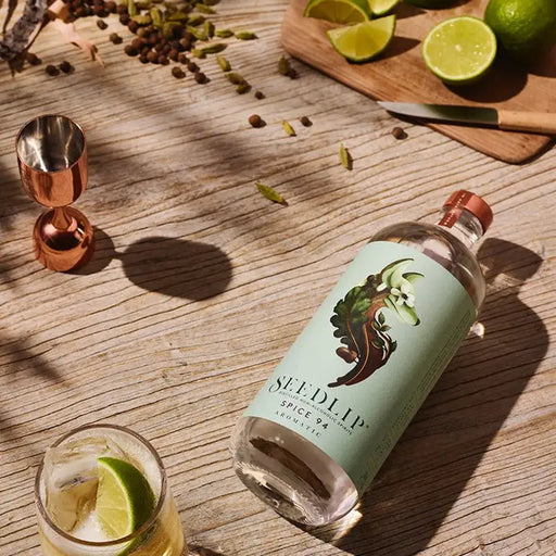 Seedlip Spirits Spice 94 Aromatic Herbal Non-Alcoholic Spirit Alternative - 0.0% ABV - 23.7oz / 700ml - ProofNoMore
