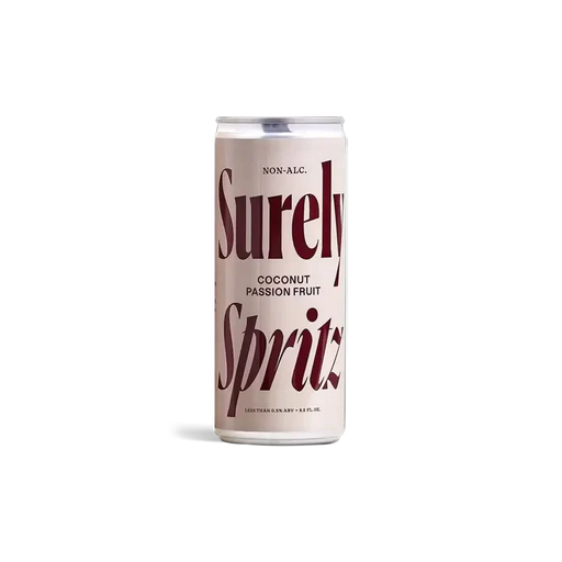 Surely Coconut Passion Fruit Non-Alcoholic Spritz  – 8.5oz Can - ProofNoMore