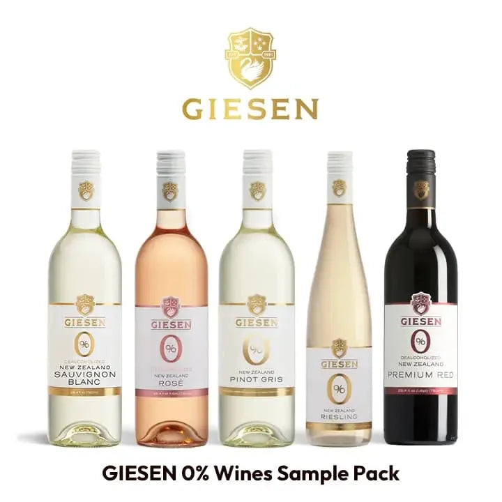 Ultimate Giesen 0% Sample Pack - Five Alc-Removed New Zealand Wines - 5 x 25.4oz - ProofNoMore