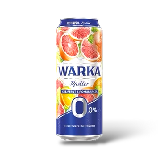 WARKA 0.0 Alcohol-Free Grapefruit Radler from Poland - 16.9oz