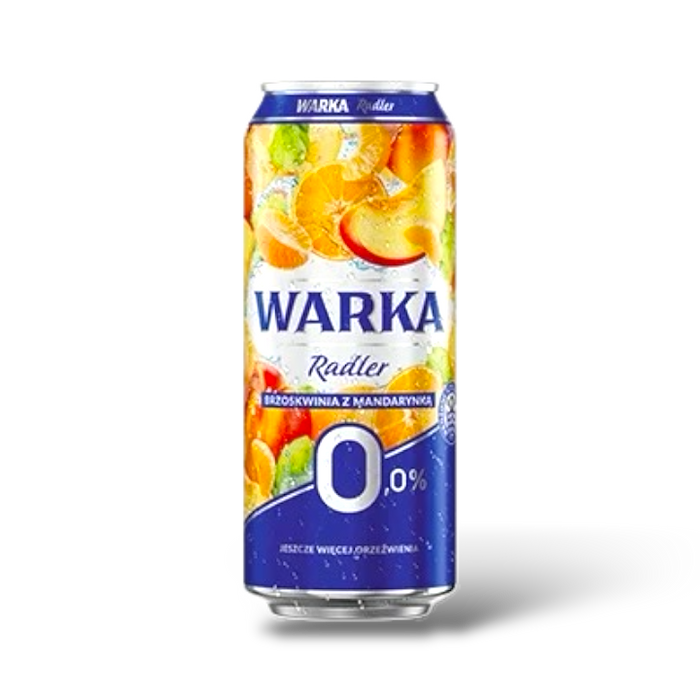 WARKA 0.0 Alcohol-Free Mandarine Radler from Poland - 16.9oz