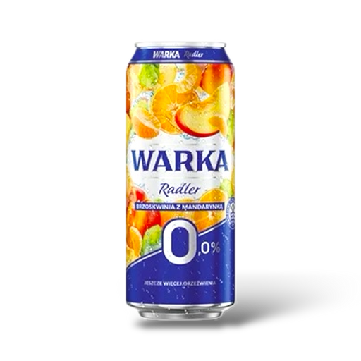 WARKA 0.0 Alcohol-Free Mandarine Radler from Poland - 16.9oz