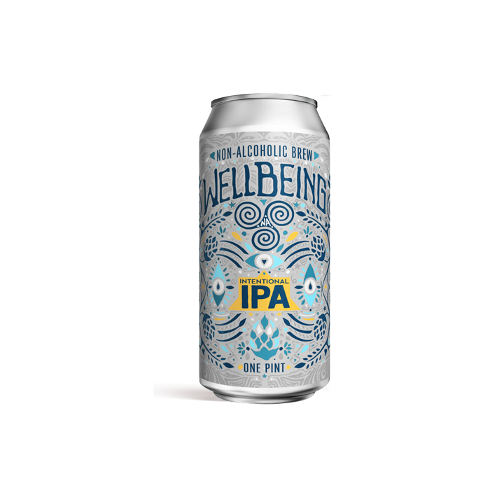 Wellbeing Intentional IPA - Non-Alcoholic Brew - 16oz Can - ProofNoMore
