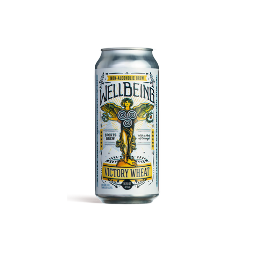 Wellbeing Victory Citrus Wheat - Non-Alcoholic Wheat Ale - 16oz Can - ProofNoMore
