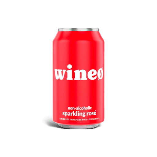 Wine0 Non-Alcoholic Sparkling Rosé - Front Can